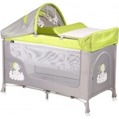 Манеж Lorelli San Remo 2 Plus Зелено-серый Green&Grey Elephants 1937