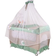 Манеж Lorelli SleepNDream rocker Зелено-бежевый Beige&Green 1932