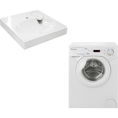 Cтиральная машина с раковиной Candy Aqua 2D 1040-07, Эстет Lea 60