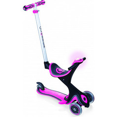 Трехколесный самокат с сиденьем Globber EVO Comfort PLAY 5 in 1 (розовый)