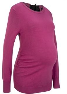 Пуловер с бантом для беременных Bonprix