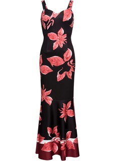 Платье макси с тропическим принтом Bonprix