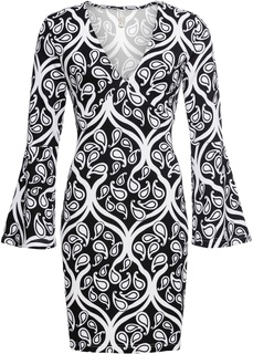 Платье с узором, трикотаж Bonprix