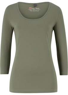 Футболка стретч с рукавами 3/4 Bonprix