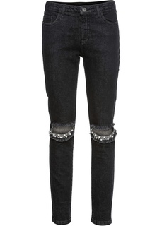 Брюки с декоративными жемчужинами Bonprix