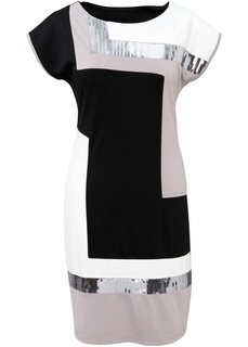 Трикотажное платье блок-колор Bonprix