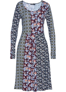 Платье с принтом, трикотаж Bonprix