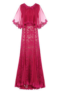 Шелковое кружевное платье-макси Dolce & Gabbana