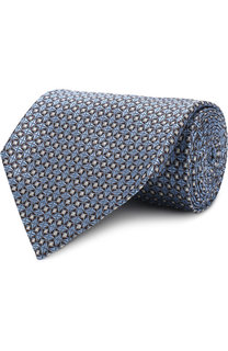 Шелковый галстук с узором Ermenegildo Zegna