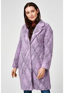 Фактурное полушерстяное пальто Снежная Королева