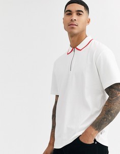 Футболка-поло с контрастным кантом Jack & Jones - Серый