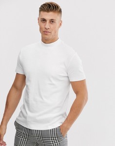 Белая футболка с высоким воротом New Look - Белый