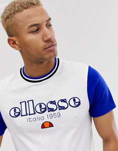 Белая футболка с винтажным принтом ellesse Cody - Белый