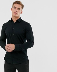 Черная трикотажная рубашка Jack & Jones Premium - Черный