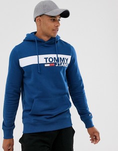 Худи с принтом Tommy Jeans Essential - Синий