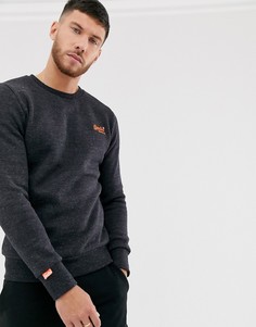 Темно-серый свитшот с круглым вырезом Superdry Orange Label - Серый