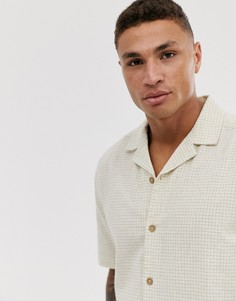 Клетчатая рубашка свободного кроя ASOS DESIGN - Белый