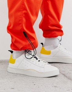 Белые низкие кроссовки с отделкой на подошве Diesel S-Clever - Белый