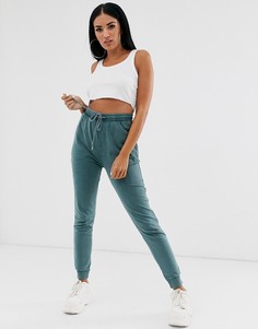 Базовые джоггеры с поясом на шнурке ASOS DESIGN - Синий