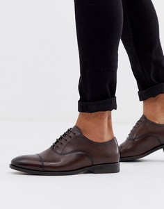 Коричневые кожаные ботинки Office - Коричневый