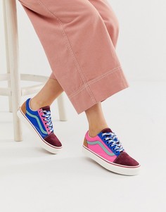 Кеды в стиле колор блок Vans Old Skool - Мульти