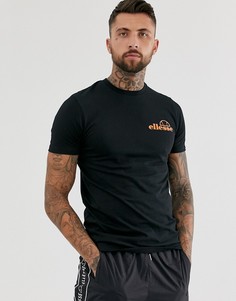 Черная футболка с принтом на спине ellesse Fondato - Черный