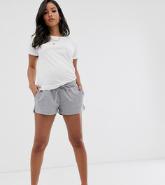 Трикотажные шорты ASOS DESIGN Maternity - Серый