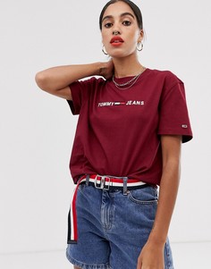 Футболка с логотипом Tommy Jeans - Красный