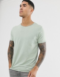 Футболка с необработанными краями Brave Soul - Зеленый