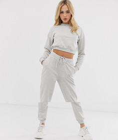 Короткий спортивный свитшот и джоггеры слим ASOS DESIGN - Серый