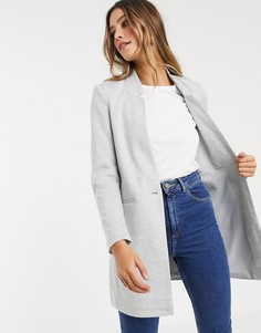 Удлиненный блейзер с разрезами на лацканах Vero Moda - Серый