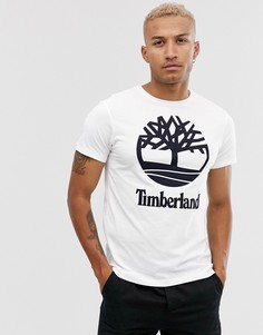 Белая эксклюзивная футболка с логотипом Timberland - Белый