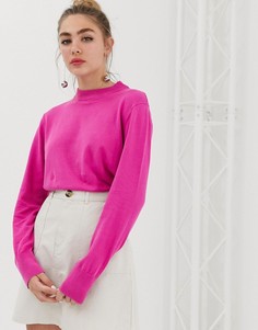 Свитшот с круглым вырезом Monki - Розовый