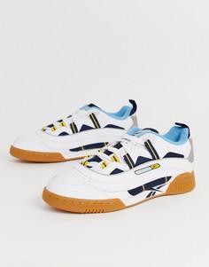 Белые кроссовки с воссозданным дизайном Reebok workout plus - Белый