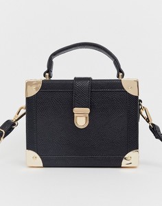 Квадратная сумка со съемным ремешком через плечо ASOS DESIGN - Черный