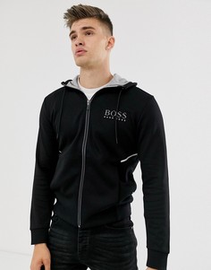 Худи на молнии BOSS - Черный