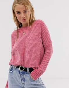 Мягкий свободный трикотажный джемпер Superdry Suzi - Розовый