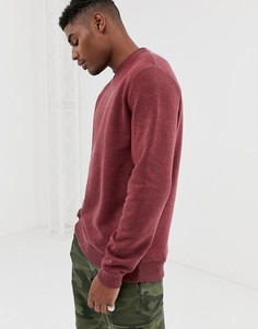 Бордовый меланжевый свитшот ASOS DESIGN - Красный