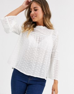 Рубашка с вышивкой ришелье Superdry Taylor - Кремовый