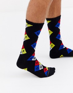 Черные носки HUF Hazard