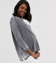 Oversize-лонгслив с полосками ASOS DESIGN Maternity - Мульти