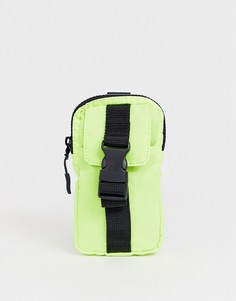 Фестивальный кошелек на шею с ремешком неоновой расцветки ASOS DESIGN - Желтый