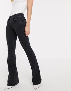 Расклешенные джинсы с классической талией Diesel - Черный