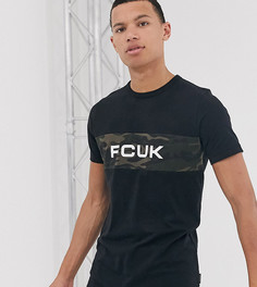 Футболка с логотипом French Connection FCUK - Черный