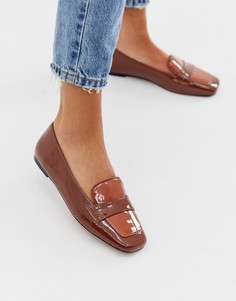 Светло-коричневые балетки-лоферы ASOS DESIGN - Рыжий