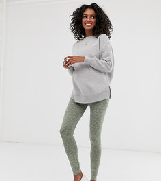 Меланжевые леггинсы ASOS DESIGN Maternity - Зеленый