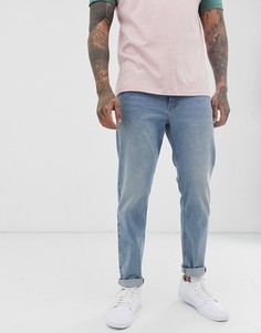 Голубые зауженные джинсы ASOS DESIGN - Синий