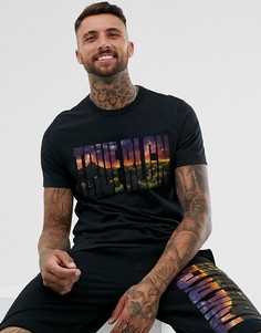 Черная футболка с круглым вырезом и вышитым логотипом True Religion True - Черный