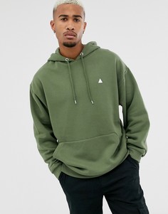 Oversize-худи цвета хаки ASOS DESIGN - Зеленый