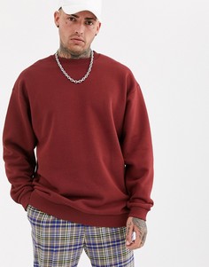 Удлиненный oversize-свитшот ASOS DESIGN - Красный